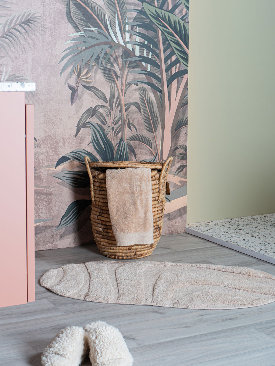 Badmat Beau - Beige Ovaal 50 x 80 cm