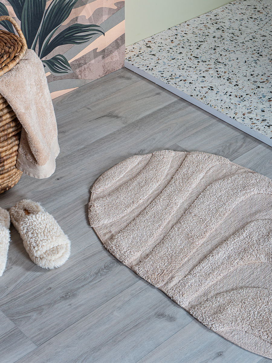 Badmat Beau - Beige Ovaal 50 x 80 cm