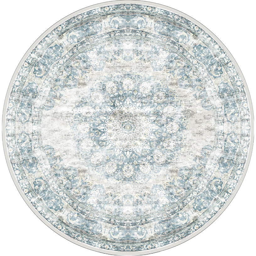 Vloerkleed Viola Blue - Rond ø120 cm
