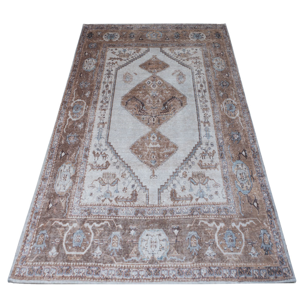 Vloerkleed Karaca Brown 08 - 70 x 140 cm