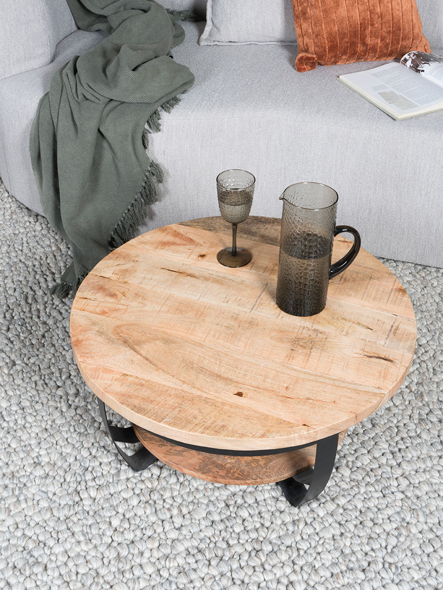 Salontafel Cilamon Hout - 90 cm