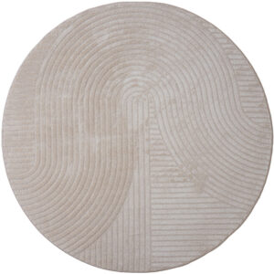 Vloerkleed Ella Beige Rond ø280 cm
