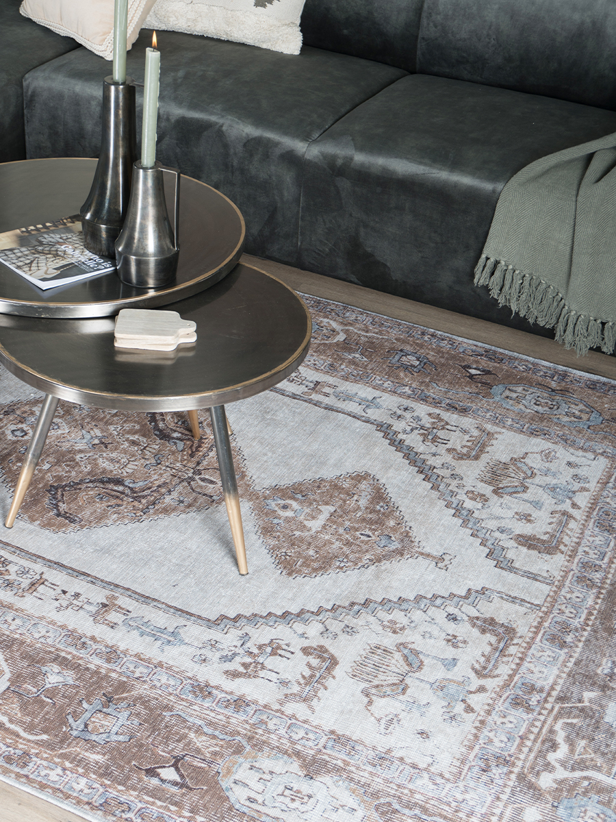 Vloerkleed Karaca Brown 08 - 200 x 290 cm