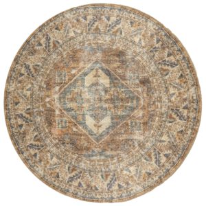 Vloerkleed Laria Blue 1 Rond - ø200 cm