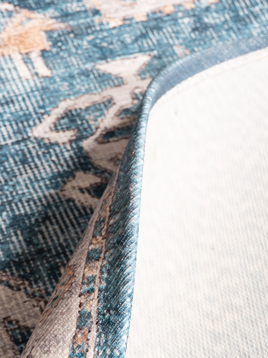 Vloerkleed Laria Blue 4 - Ovaal 200 x 290 cm