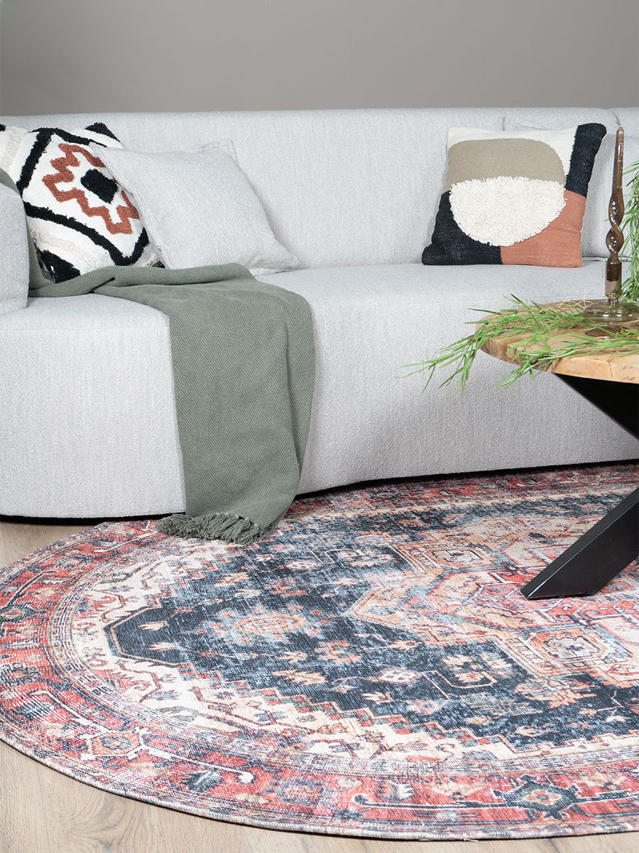 Vloerkleed Nora Rood - Ovaal 200 x 290 cm