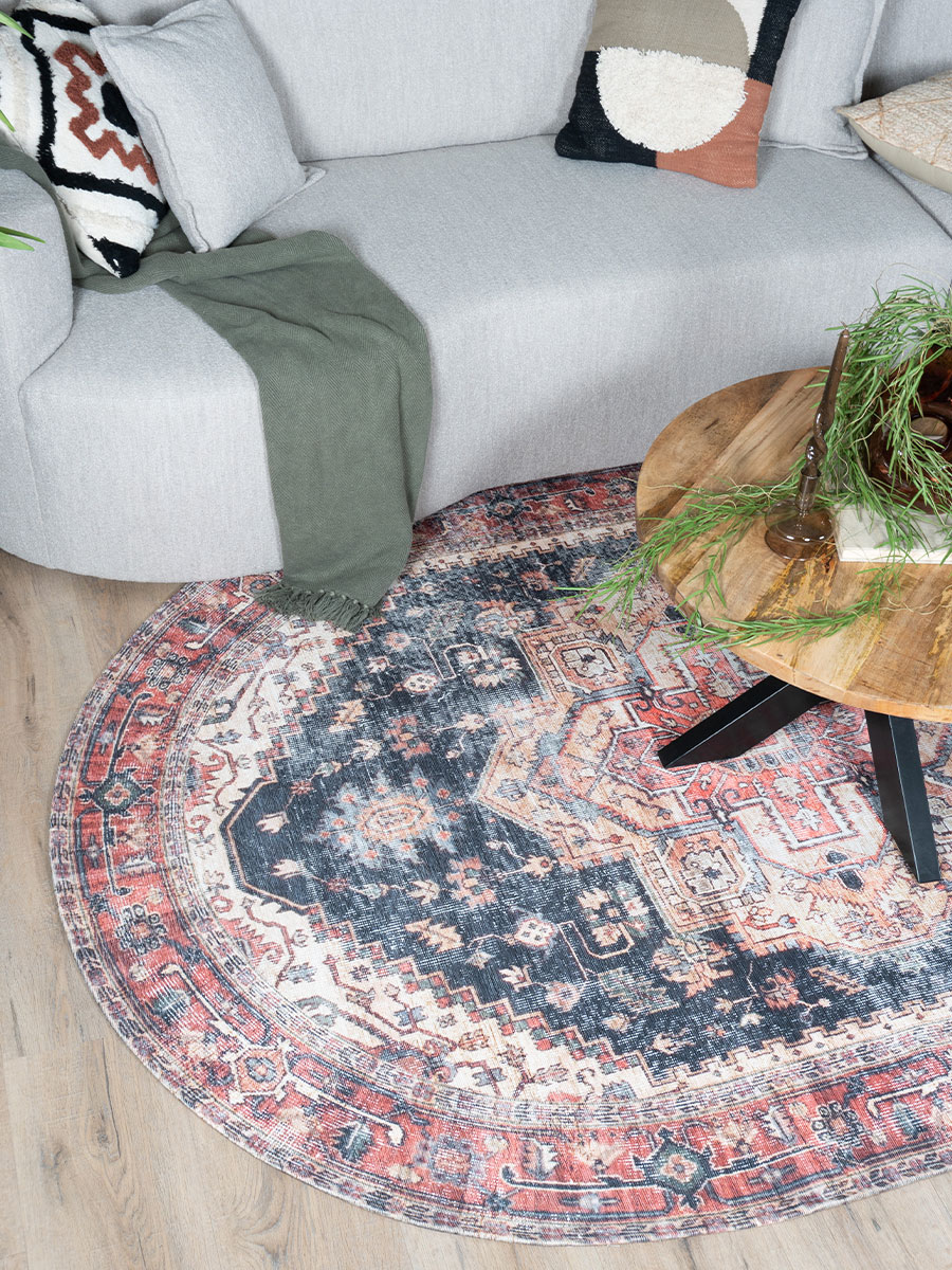 Vloerkleed Nora Rood - Ovaal 200 x 290 cm