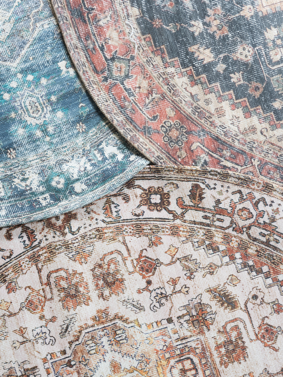 Vloerkleed Nora Rood Rond ø200 cm