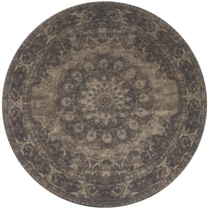 Vloerkleed Viola Green - Rond ø120 cm