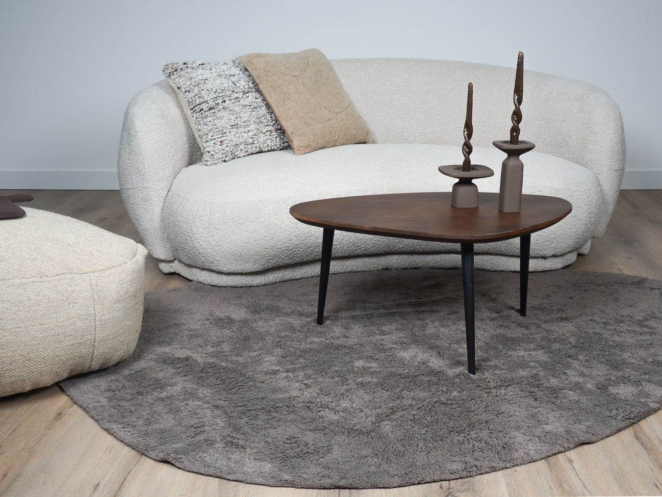 Wasbaar Vloerkleed Beach - Grey 160 x 230 cm