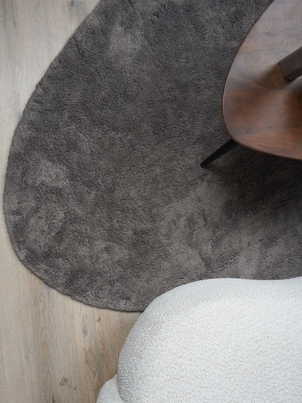 Wasbaar Vloerkleed Beach - Grey 160 x 230 cm