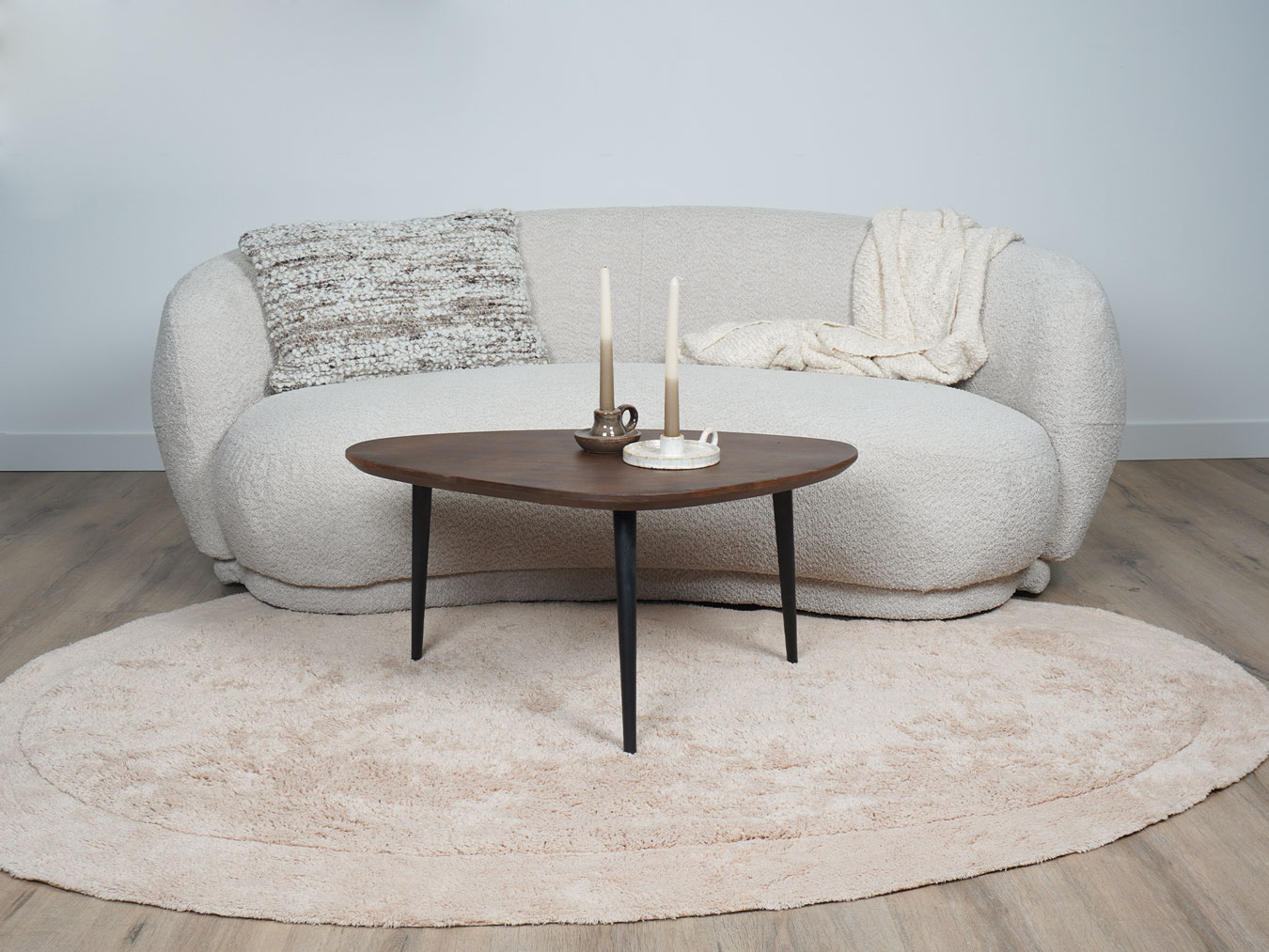 Wasbaar Vloerkleed Bodi - Beige 160 x 230 cm