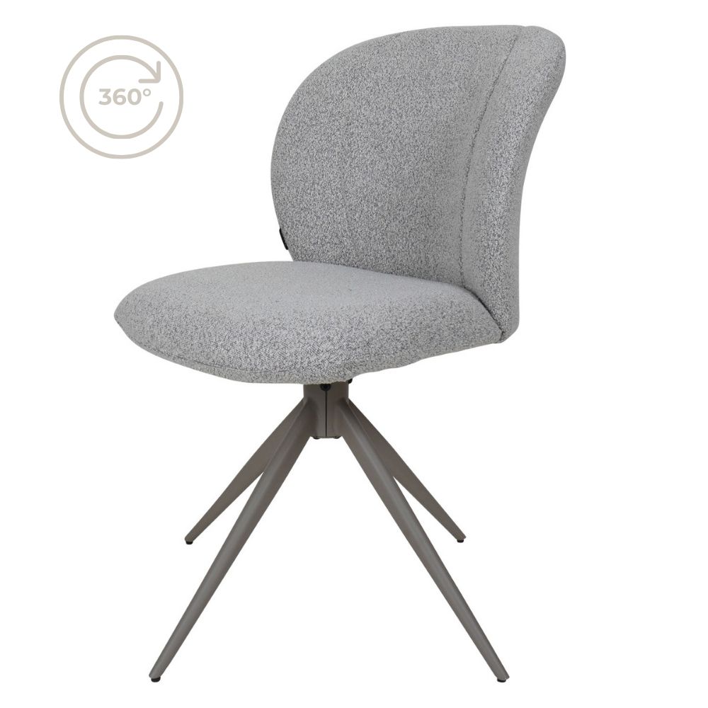 Eetkamerstoel Cosmo - Bouclé - Champagne