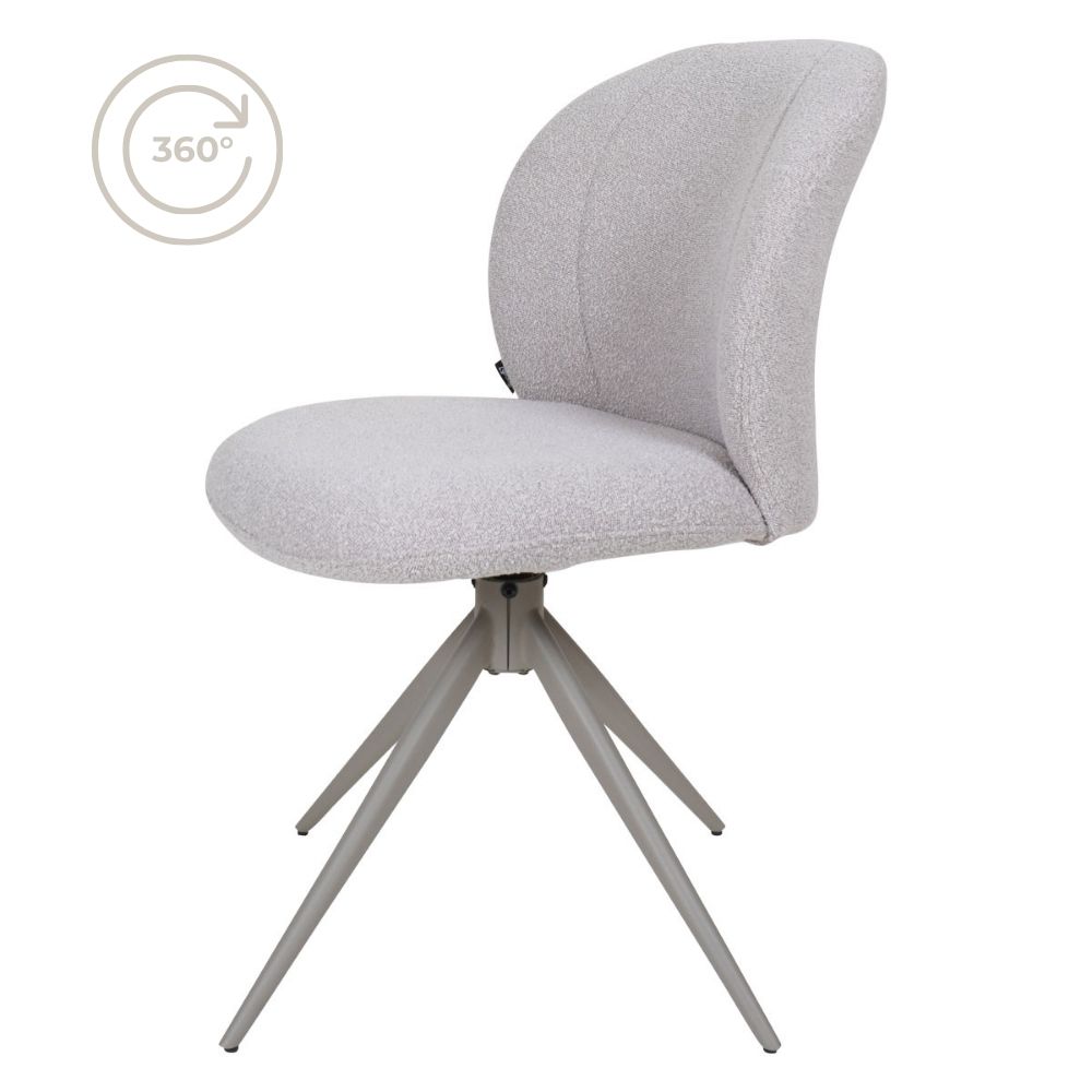 Eetkamerstoel Cosmo - Bouclé - Naturel