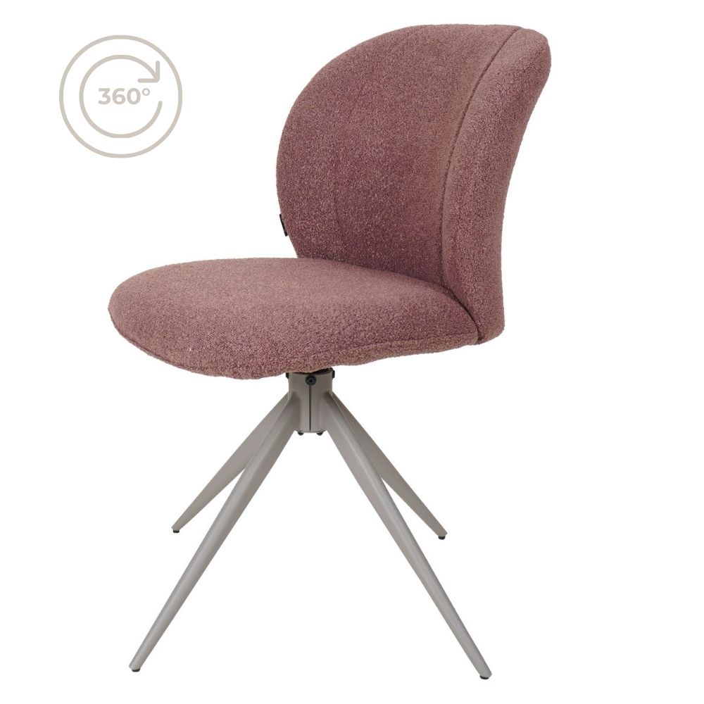 Eetkamerstoel Cosmo - Bouclé - Terra