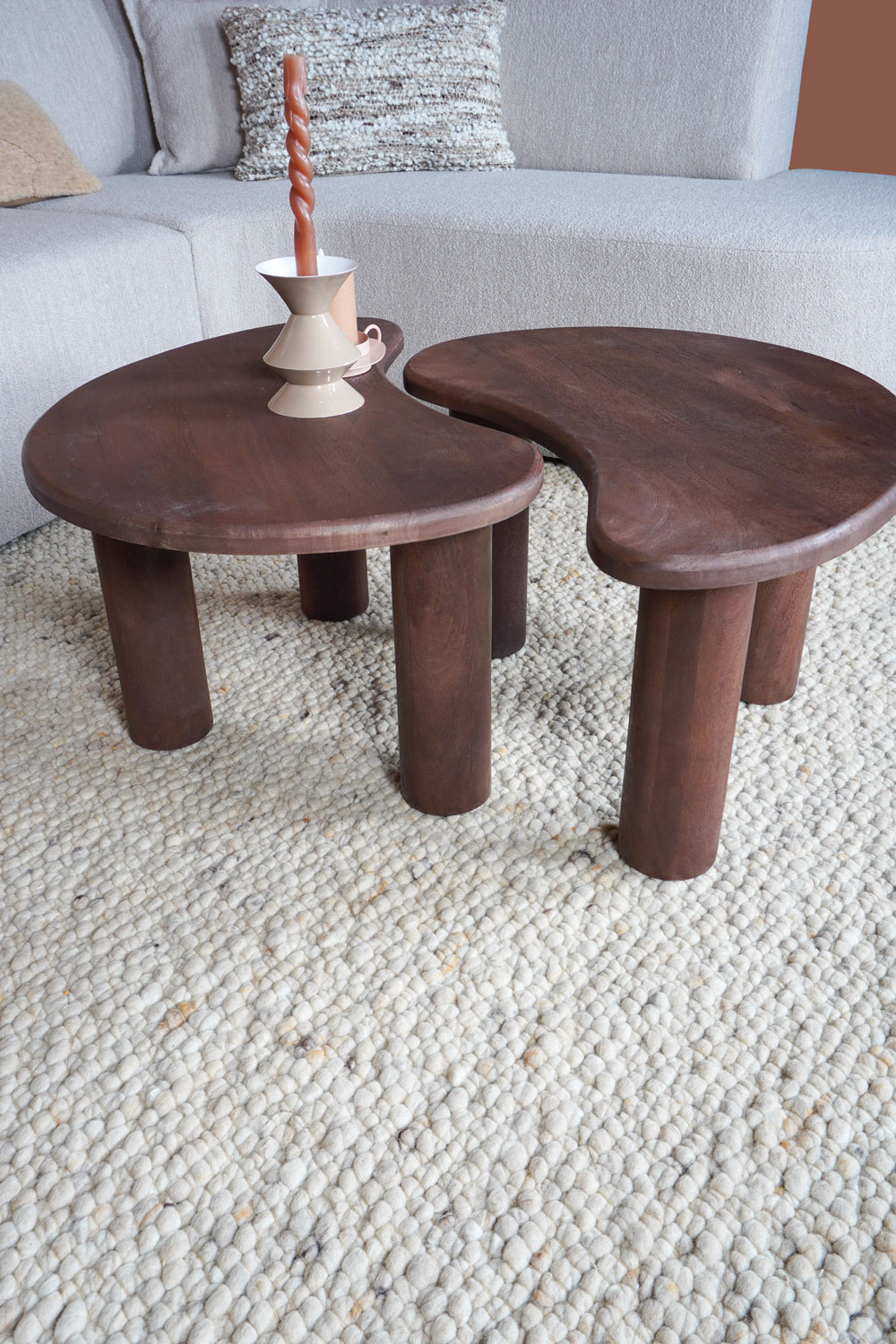 Vloerkleed Steve Beige Rond ø200 cm