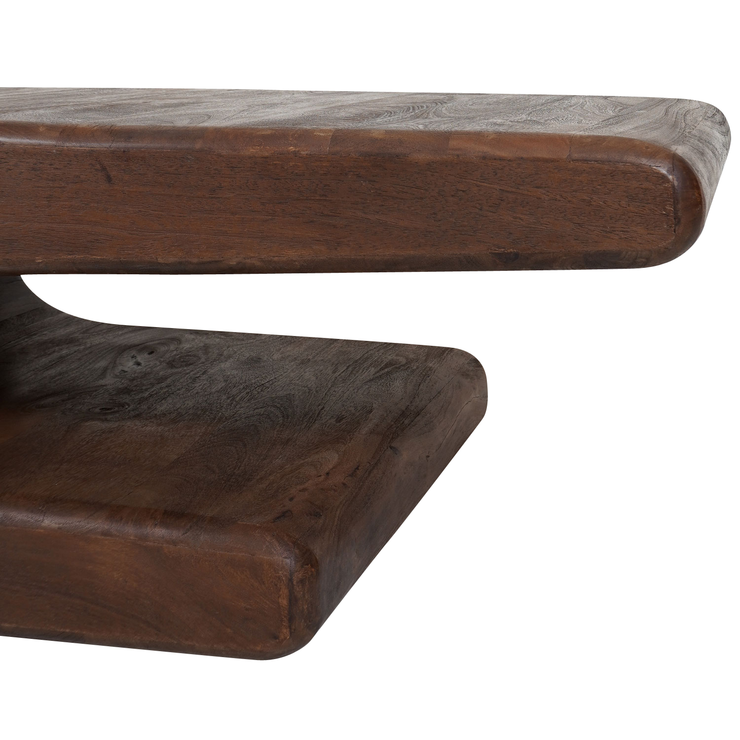 Salontafel Maan - Espresso Mangohout - 110 x 60 cm