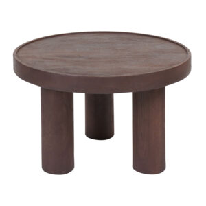Salontafel Tias ø60 cm - Espresso Mangohout