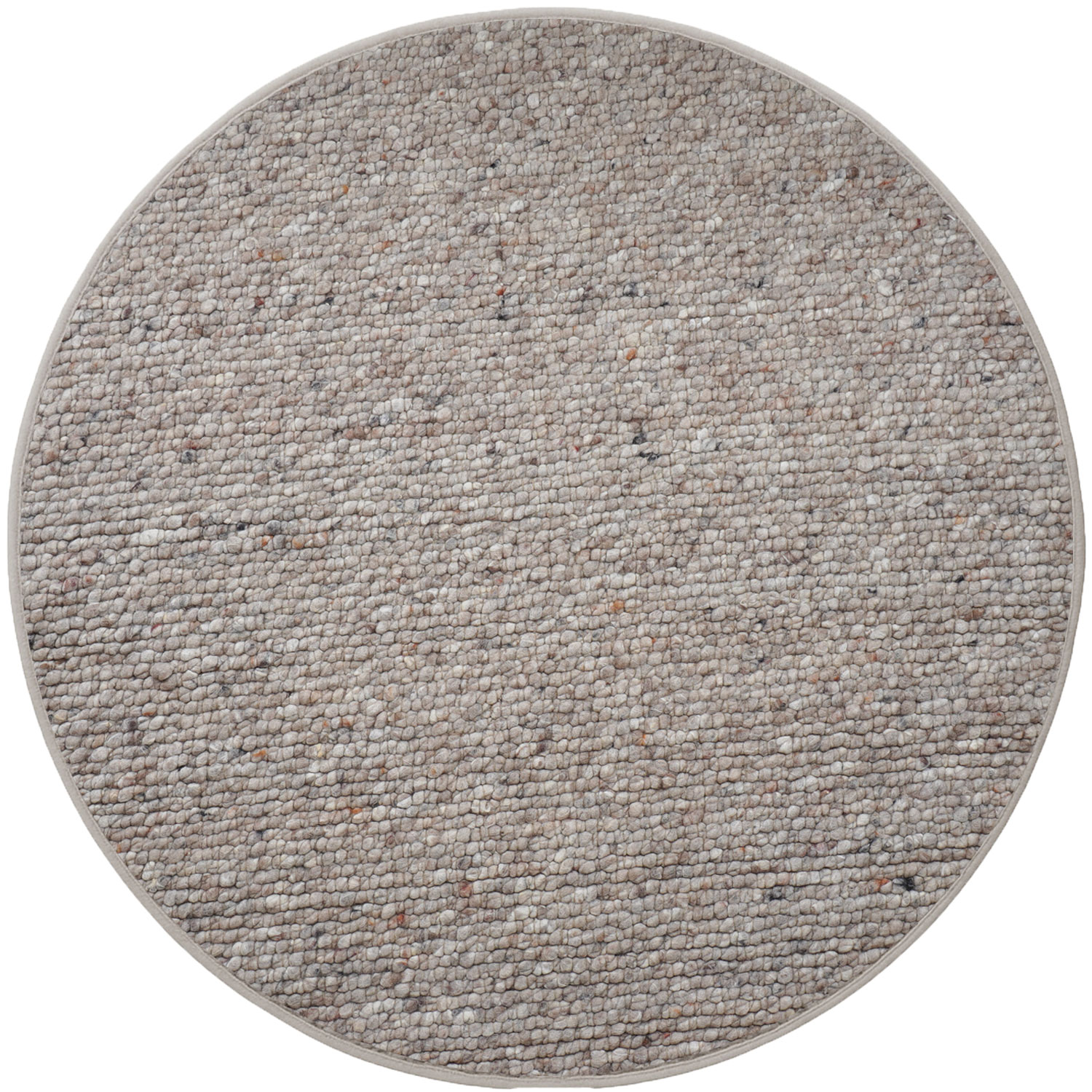 Vloerkleed Steve Donker Beige Rond ø200 cm