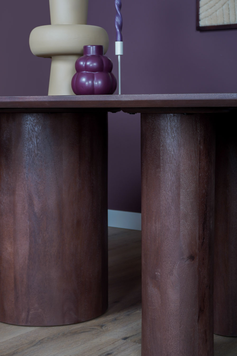 Eettafel Amir 240 x 120 cm - Espresso Mangohout - Afbeelding 6