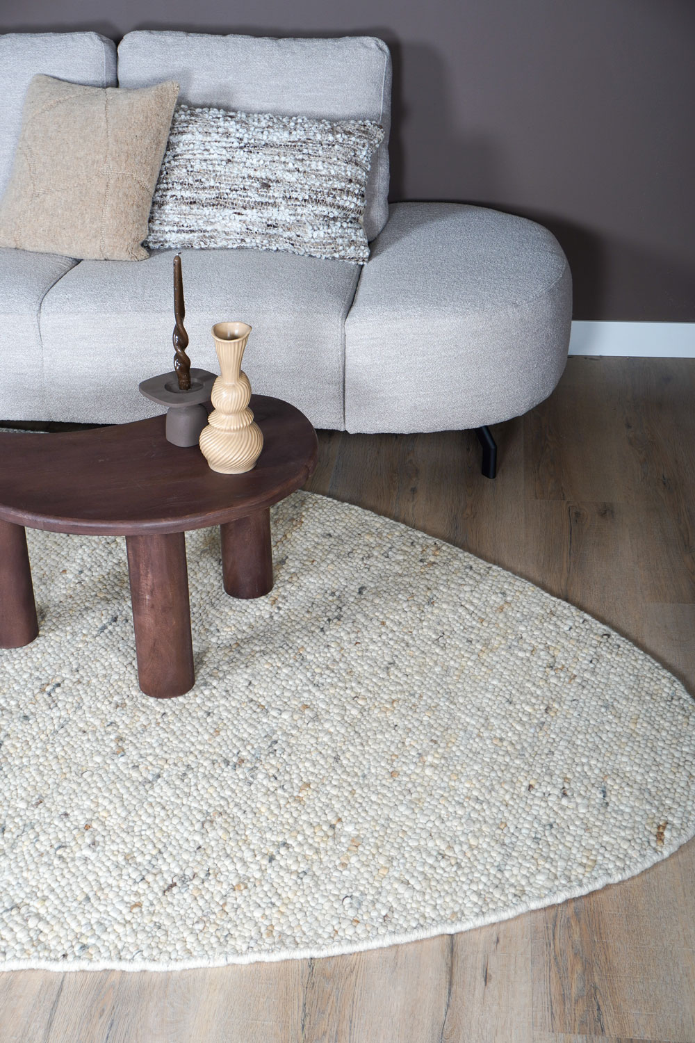 Vloerkleed Stone Beige 215 - Kiezelvormig 200 x 280 cm