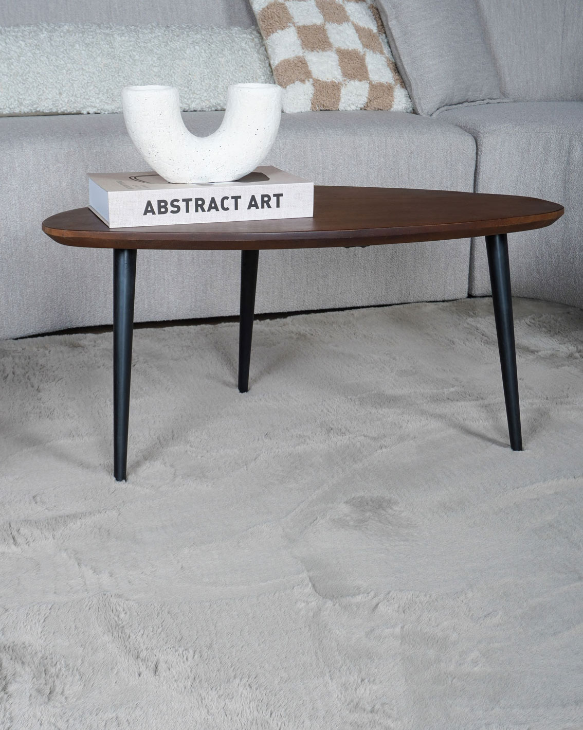 Vloerkleed Velluto Toffee - Rond ø200 cm