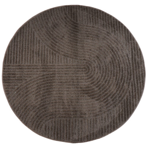 Vloerkleed Ella Brown Rond ø280 cm