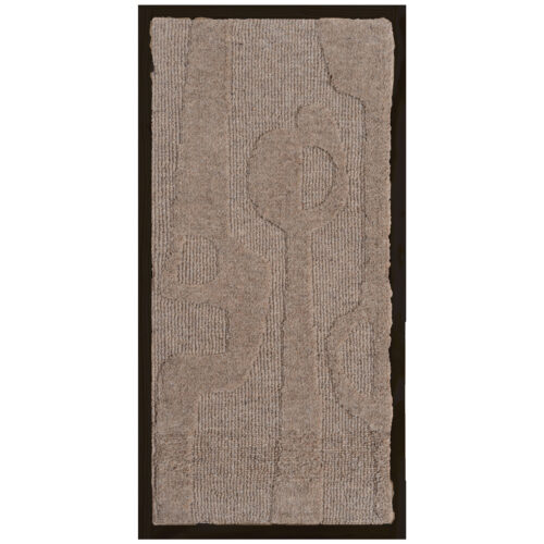 Wanddecoratie Devin Beige - Wool Hanging 40 x 80 cm