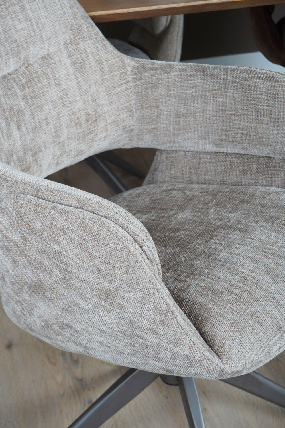 Eetkamerstoel Jill - Taupe 170 - Afbeelding 8