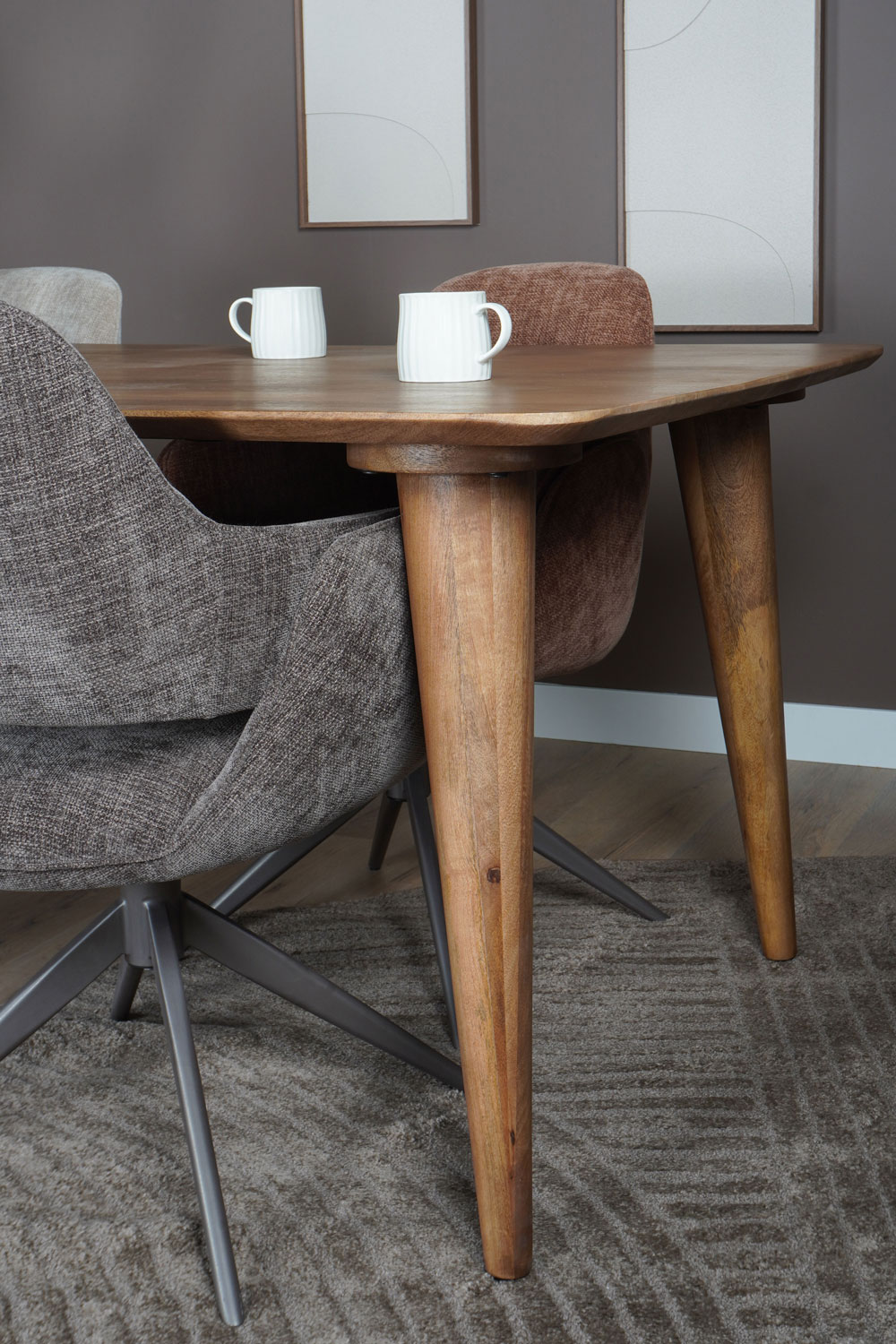 Eettafel Fred 200 x 100 cm - Mangohout - Afbeelding 6