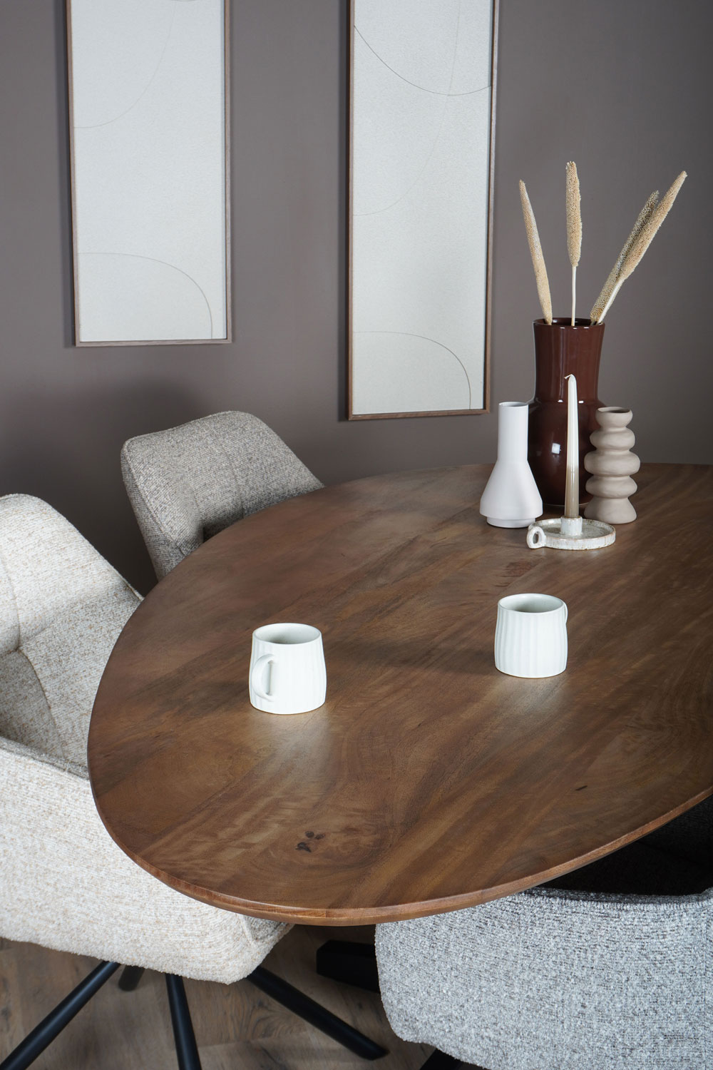 Eettafel Ray 200 x 100 cm - Mangohout - Afbeelding 6