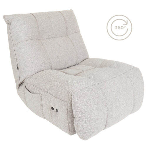Relaxfauteuil Just Chill - Naturel Boucle - Op Accu