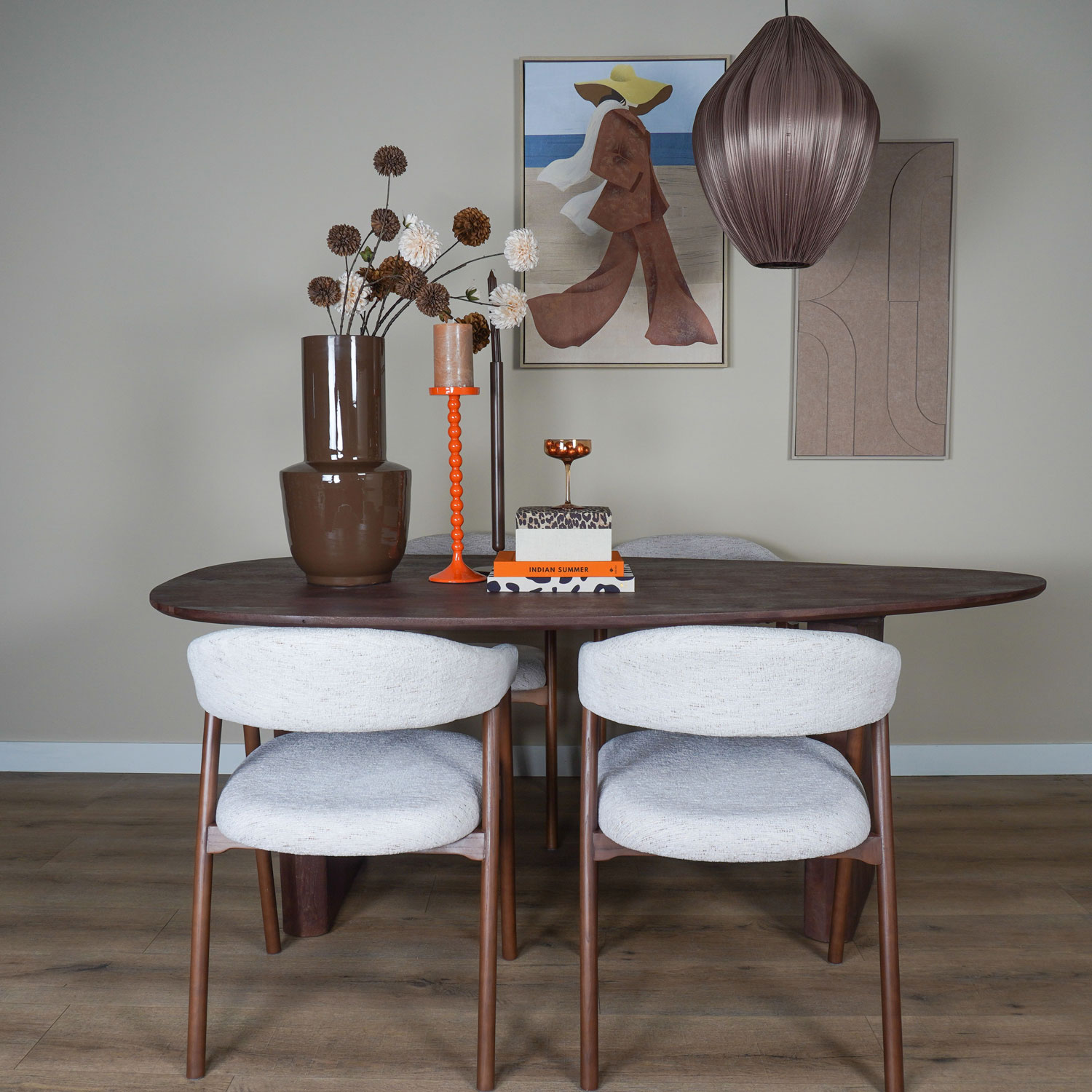 Eetkamerstoel Nila - Naturel - Afbeelding 7